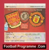 Arsenal v Manchester United 1998 – Charity Shield Ticket Treble