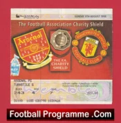 Arsenal v Manchester United 1998 – Charity Shield Ticket Treble