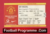 Manchester United v Arsenal 2002 – Football Ticket