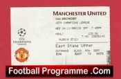 Manchester United v Brondby 1998 – Treble Season Ticket