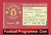 Manchester United v Chelsea 1998 – Ticket Season Treble