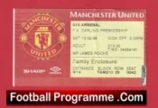 Manchester United v Arsenal 1999 – Treble Season Ticket