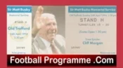 Manchester United Matt Busby Memorial Service Old Trafford Ticket 1994