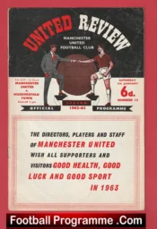 Manchester United v Huddersfield Town 1963 – Man United 63