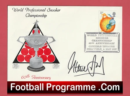 Snooker Steve Davis Autograph Signed FDC 1987 Championship - Image 2