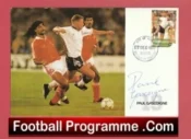 England Football Paul Gascoigne Signed FDC 1990 Gazza
