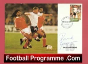 England Football Paul Gascoigne Signed FDC 1990 Gazza