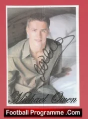 Manchester United Michael Owen Autographed Signed Picture