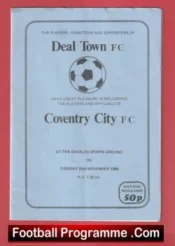 Deal Town v Coventry City 1984