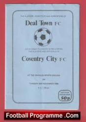 Deal Town v Coventry City 1984