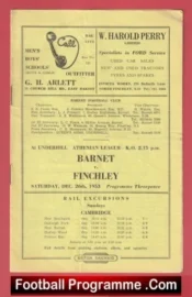 Barnet v Finchley 1953 – Athenian League