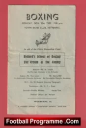 Boxing Helford School Of Boxing v Cream Of The Country 1949