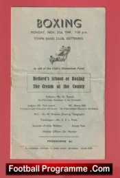 Boxing Helford School Of Boxing v Cream Of The Country 1949