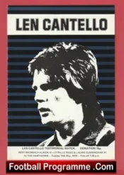Len Cantello Testimonial Benefit WBA 1979 – First White v Black