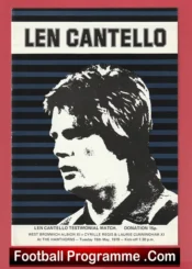 Len Cantello Testimonial Benefit WBA 1979 – First White v Black