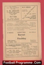 Barnet v Finchley 1953 – 1950s Athenian League