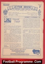 Leyton Orient v Huddersfield Town 1958 – Denis Law November