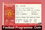 Manchester United v Chelsea 2000 – Football Ticket
