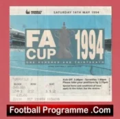 Chelsea v Manchester United 1994 – FA Cup Final Match Ticket