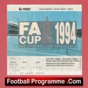 Chelsea v Manchester United 1994 – FA Cup Final Match Ticket