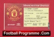 Manchester United v Derby County 1999 – Treble Season Ticket