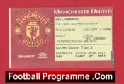 Manchester United v Liverpool 1998 – Man Utd Ticket Treble Season