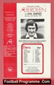 Aberdeen v Ayr United 1974