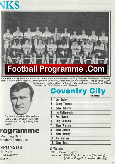 Nuneaton Borough v Coventry City 1983 - Plus George Best - Image 4