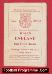 Wales v England 1957 – Amateur International at Bangor