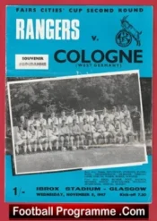 Glasgow Rangers v Cologne 1967 – Sir Alex Ferguson