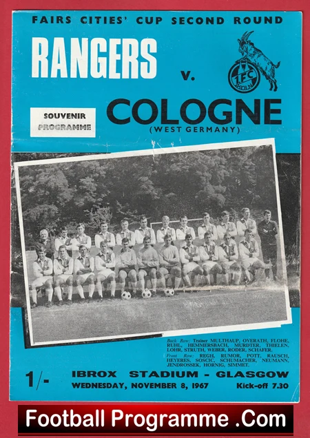 Glasgow Rangers v Cologne 1967 - Sir Alex Ferguson - Image 2