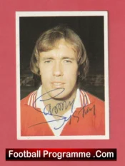 Manchester United Sammy McIlroy Autograph Signed Football Sticker Man Utd