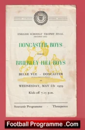 Doncaster Boys v Brierley Hill Boys 1959 – School Boys Cup Final
