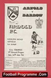 Arnold v Barrow 1984 – FA Trophy