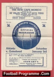 Oldham Athletic v Gateshead 1959