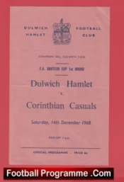 Dulwich Hamlet v Corinthian Casuals 1968 – FA Amateur Cup