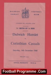 Dulwich Hamlet v Corinthian Casuals 1968 – FA Amateur Cup