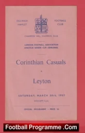 Corinthian Casuals v Leyton 1957 – Amateur Senior Cup Semi