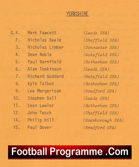 The North v Yorkshire 1990s - Schoolboys Darlington - Image 4