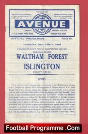Waltham Forest v Islington 1968 – Semi Final Walthamstow Avenue