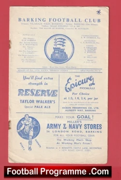 Barking v Corinthian Casuals 1957