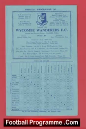 Wycombe Wanderers v Corinthian Casuals 1961