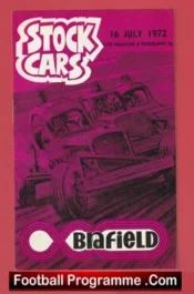 Brafield Stock Car Programme 1972
