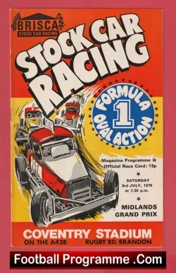 Coventry Stock Car Programme 1976