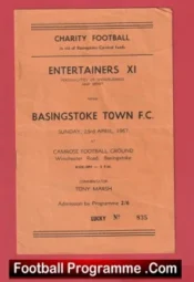 Basingstoke Town v Entertainers X1 1967 – Charity Match Signed