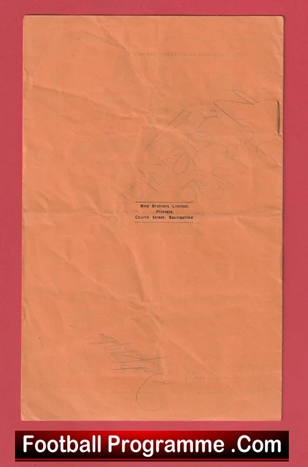 Basingstoke Town v Entertainers X1 1967 - Charity Match Signed - Image 5