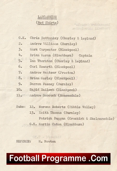 Lancashire v Yorkshire 1975 - Schoolboys Bloomfield Road Blackpool - Image 3