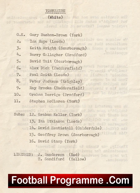 Lancashire v Yorkshire 1975 - Schoolboys Bloomfield Road Blackpool - Image 4