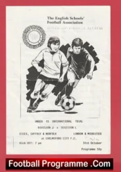 Division J v Division L 1990 – Schoolboys Chelmsford City