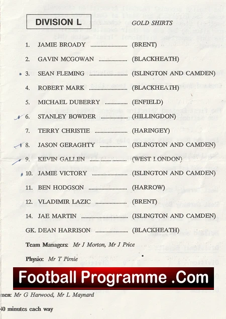 Division J v Division L 1990 - Schoolboys Chelmsford City - Image 4